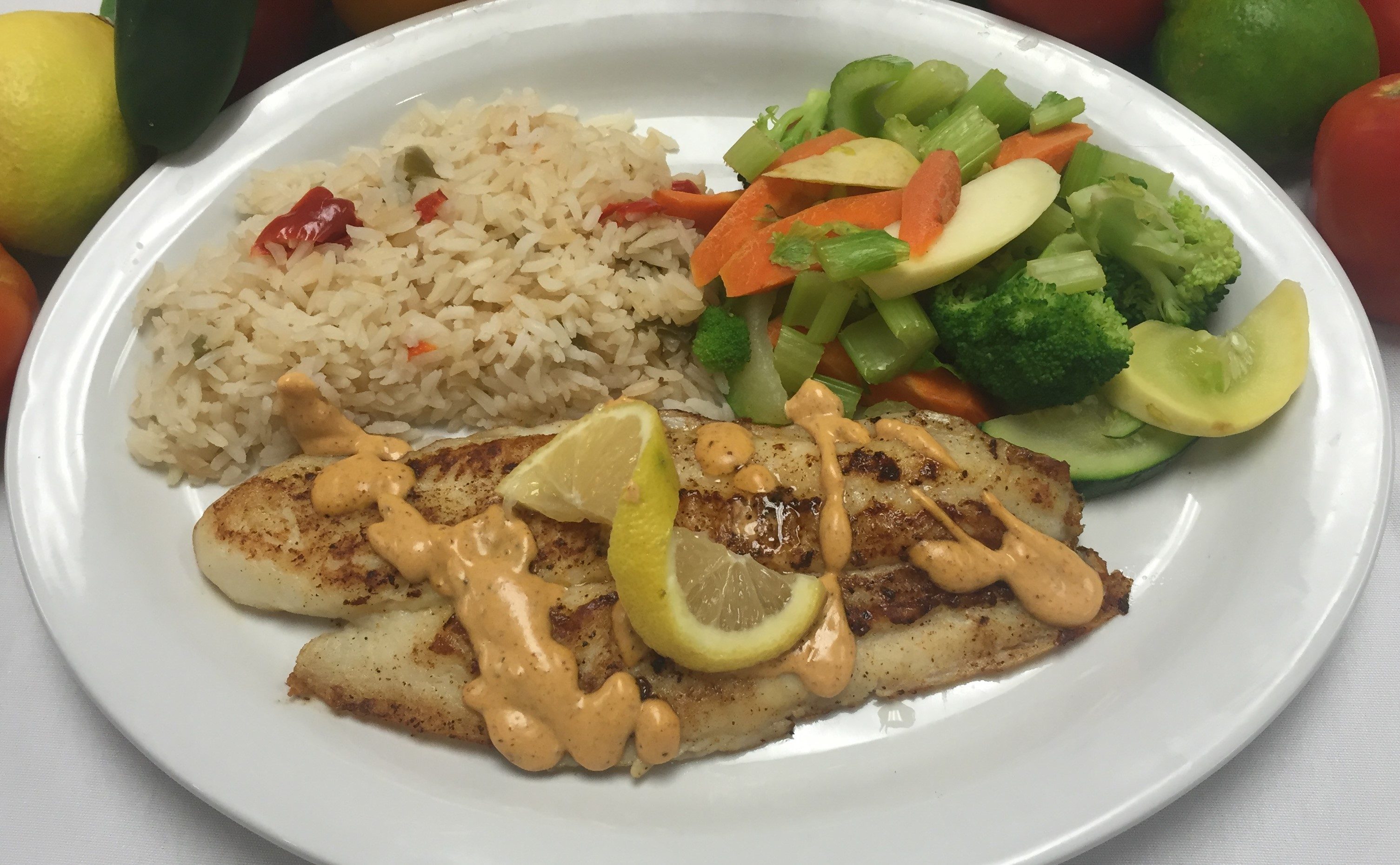 Pescado A La Parilla.