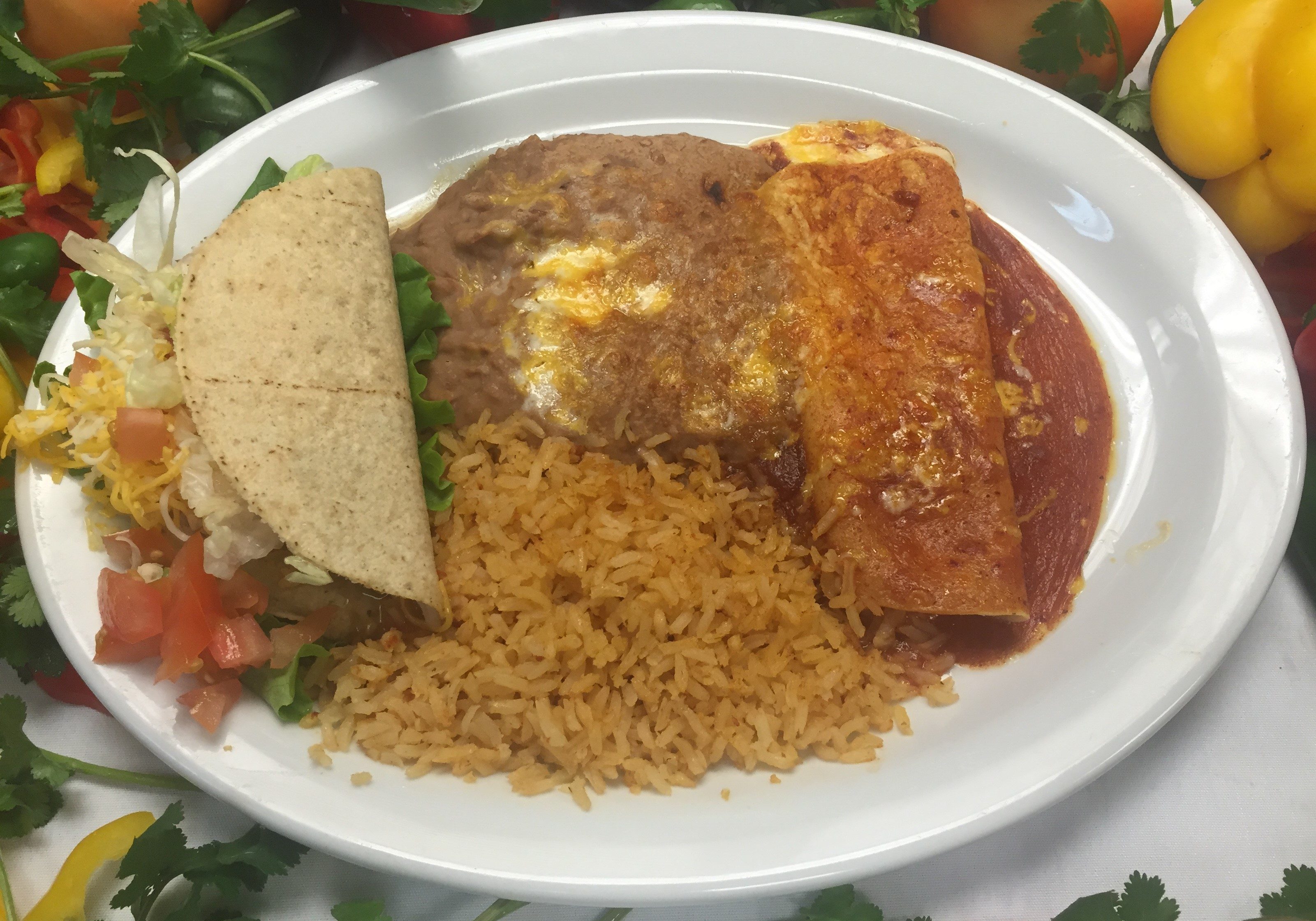 Taco & Enchilada Combo.